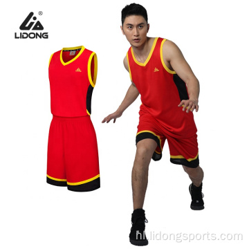 Retro basketbaltruien aangepaste mannen basketbal uniform sets